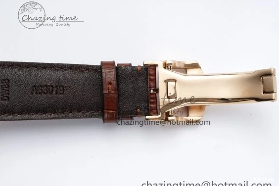 MIROTIME 0420 WellDesigned Portugieser Perpetual Calendar RG 5033 APSF 1:1 Best Edition White Dial on Brown Leather Strap A52610 Clone 7042